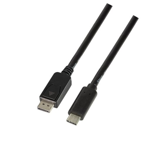 LogiLink UA0335 adapter kablowy 1,8 m USB Type-C DisplayPort Czarny