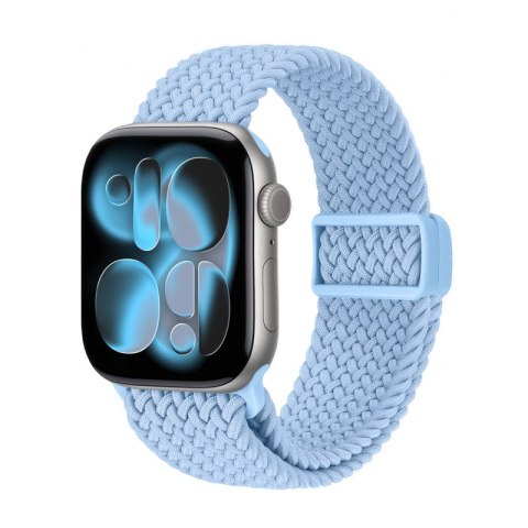 Crong Wave Band - Pleciony pasek do Apple Watch 38/40/41/42 mm (błękitny)