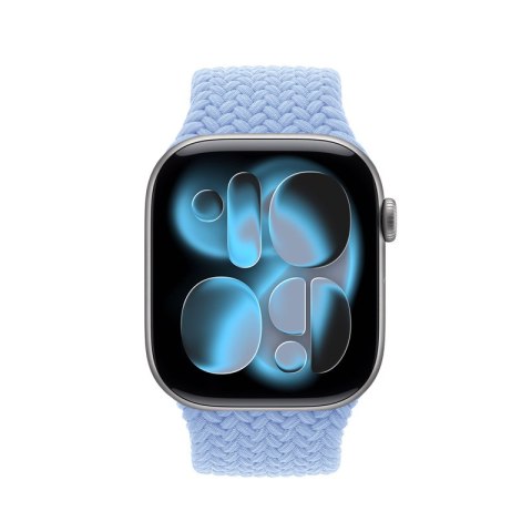 Crong Wave Band - Pleciony pasek do Apple Watch 38/40/41/42 mm (błękitny)