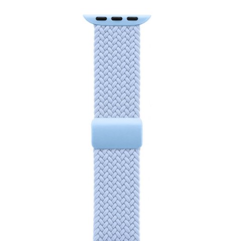 Crong Wave Band - Pleciony pasek do Apple Watch 38/40/41/42 mm (błękitny)