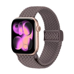 Crong Wave Band - Pleciony pasek do Apple Watch 38/40/41/42 mm (brązowy)