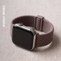 Crong Wave Band - Pleciony pasek do Apple Watch 38/40/41/42 mm (brązowy)
