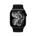 Crong Wave Band - Pleciony pasek do Apple Watch 38/40/41/42 mm (czarny)