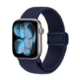Crong Wave Band - Pleciony pasek do Apple Watch 38/40/41/42 mm (granatowy)
