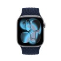 Crong Wave Band - Pleciony pasek do Apple Watch 38/40/41/42 mm (granatowy)