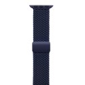 Crong Wave Band - Pleciony pasek do Apple Watch 38/40/41/42 mm (granatowy)