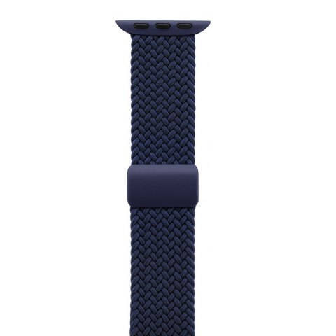 Crong Wave Band - Pleciony pasek do Apple Watch 38/40/41/42 mm (granatowy)