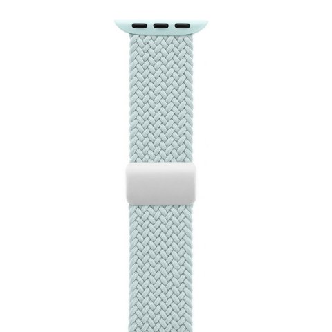 Crong Wave Band - Pleciony pasek do Apple Watch 38/40/41/42 mm (miętowy)