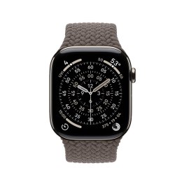 Crong Wave Band - Pleciony pasek do Apple Watch 44/45/46/49 mm (brązowy)