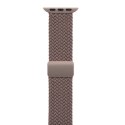Crong Wave Band - Pleciony pasek do Apple Watch 44/45/46/49 mm (brązowy)