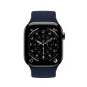 Crong Wave Band - Pleciony pasek do Apple Watch 44/45/46/49 mm (granatowy)