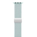 Crong Wave Band - Pleciony pasek do Apple Watch 44/45/46/49 mm (miętowy)