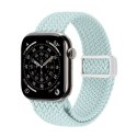 Crong Wave Band - Pleciony pasek do Apple Watch 44/45/46/49 mm (miętowy)