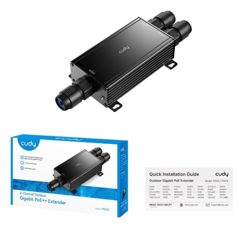 Cudy POE25 adapter PoE Gigabit Ethernet 100 V