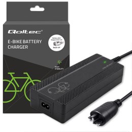 Qoltec Szybka Ładowarka do roweru skutera elektrycznego 36V | 42V | 4A |wtyczka Bosch + kabel zasilający