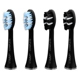 VITAMMY PLATINUM COMPLETE Końcówki do szczoteczki sonicznej, czarne, 4szt
