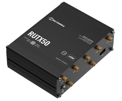 PUNKT DOSTĘPOWY 5G + ROUTER RUTX50 Dual SIM Wi-Fi 5, 2.4 GHz, 5 GHz, 867 Mb/s Teltonika
