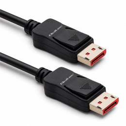 Qoltec Kabel DisplayPort v2.1 męski | DisplayPort v2.1 męski | 8K | 54G | 1.5m
