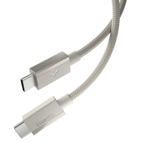 Spigen EB6015CC Essential - Kabel USB-C do USB-C 60W 1.5m (Natural Titanium)