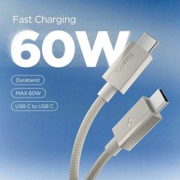 Spigen EB6015CC Essential - Kabel USB-C do USB-C 60W 1.5m (Natural Titanium)