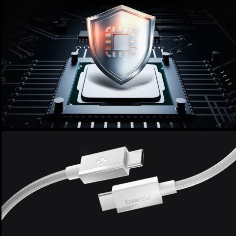 Spigen EB6015CC Essential - Kabel USB-C do USB-C 60W 1.5m (White)