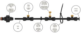 OGRODOWA MGIEŁKA WODNA ECO-Z1015 BLACK LINE 15 m BRADAS