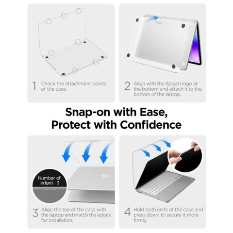 Spigen AirSkin - Obudowa MacBook Neo (Frost Clear)