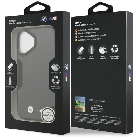 BMW M Kevlar Matt MagSafe - Etui iPhone 17 (czarny)