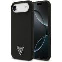 Guess Silicone Triangle Logo MagSafe - Etui iPhone Air (czarny)