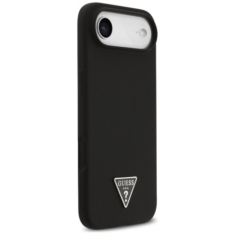 Guess Silicone Triangle Logo MagSafe - Etui iPhone Air (czarny)