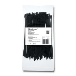 Qoltec Opaski zaciskowe Trytki kablowe | 3.6*150mm | 100 szt. | Nylon66 | UV | Czarne