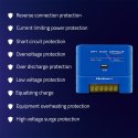 Qoltec Solarny regulator ładowania MPPT 15A do zasilania odbiorników DC i ładowania akumulatorów 12V / 24V | AGM