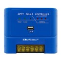 Qoltec Solarny regulator ładowania MPPT 15A do zasilania odbiorników DC i ładowania akumulatorów 12V / 24V | AGM