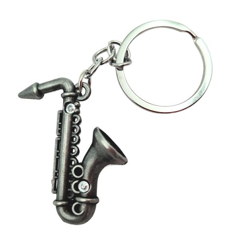 Brelok Metalowy Saksofon - Symboliczny Prezent dla Muzyka - MKT-0106