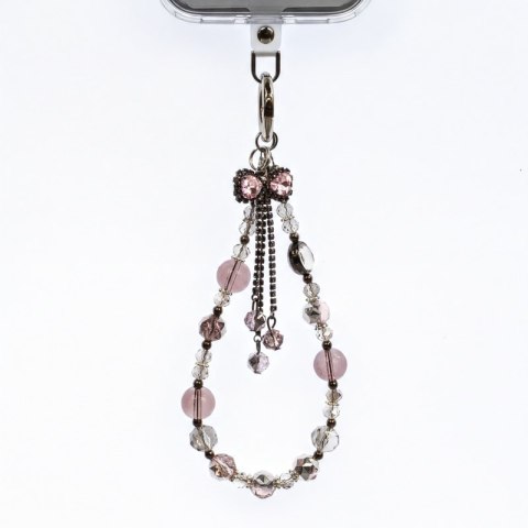 Crong Phone Charm - Smycz zawieszka do telefonu (Pink Bow)