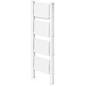Drabinka 4-stopniowa metalowa EASYSTEP składana WHITE