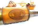 Luneta mosiężna retro skórzana z paskiem - Replika - NC1596