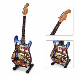 Mini Gitara Dekoracyjna Iron Maiden - Prezent dla fana - MGT-6422