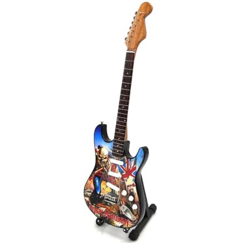 Mini Gitara Dekoracyjna Iron Maiden - Prezent dla fana - MGT-6422