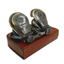 Mosiężna Lornetka Retro w Skórzanym Etui - BN863