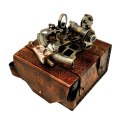 Piękny Sekstant Mosiężny Retro w Skórzanym Etui - AZ188