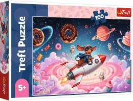 Trefl: Puzzle 100el. - Jamnik na rakiecie