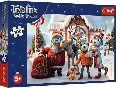 Trefl: Puzzle 100el. - Mikołaj i renifer na ratunek