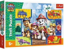 Trefl: Puzzle 100el. - Psiaki i dinozaury