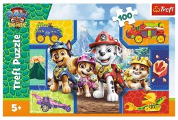 Trefl: Puzzle 100el. - Psiaki i dinozaury