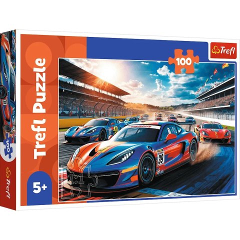 Trefl: Puzzle 100el. - Szybka wyścigówka
