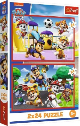Trefl: Puzzle 2x24el. - Psi dzień zabaw
