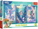 Trefl: Puzzle 3x50el. - Razem w kolorowycm świecie