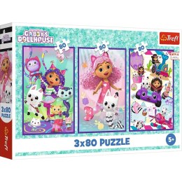 Trefl: Puzzle 3x80el. - Kolorowe dni Gabi