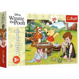 Trefl: Puzzle 30el. - Dzień z Puchatkiem